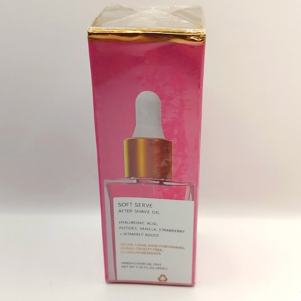 Vanilla Strawberry Soft Serve Sundae Scent After Shave Beauty Oil 1.35oz 03/2028